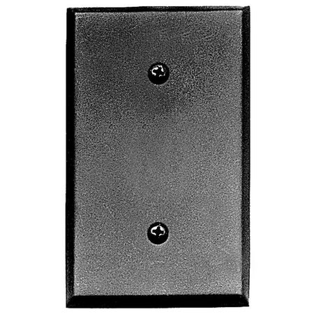 ACORN MFG Acorn AWJBP 4-1/2" x 2-3/4" Blank Switchplate - Black Iron AWJBP